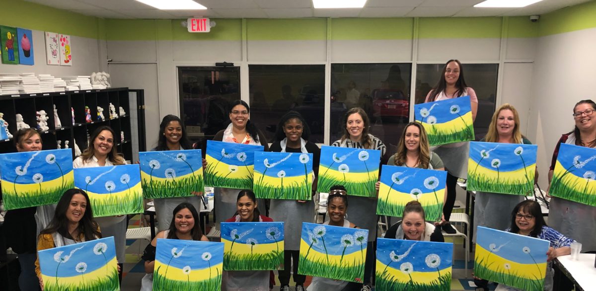 PAINTBRUSH CERAMIC & ART STUDIO HOSTS "LPD LADIES PAINT NIGHT