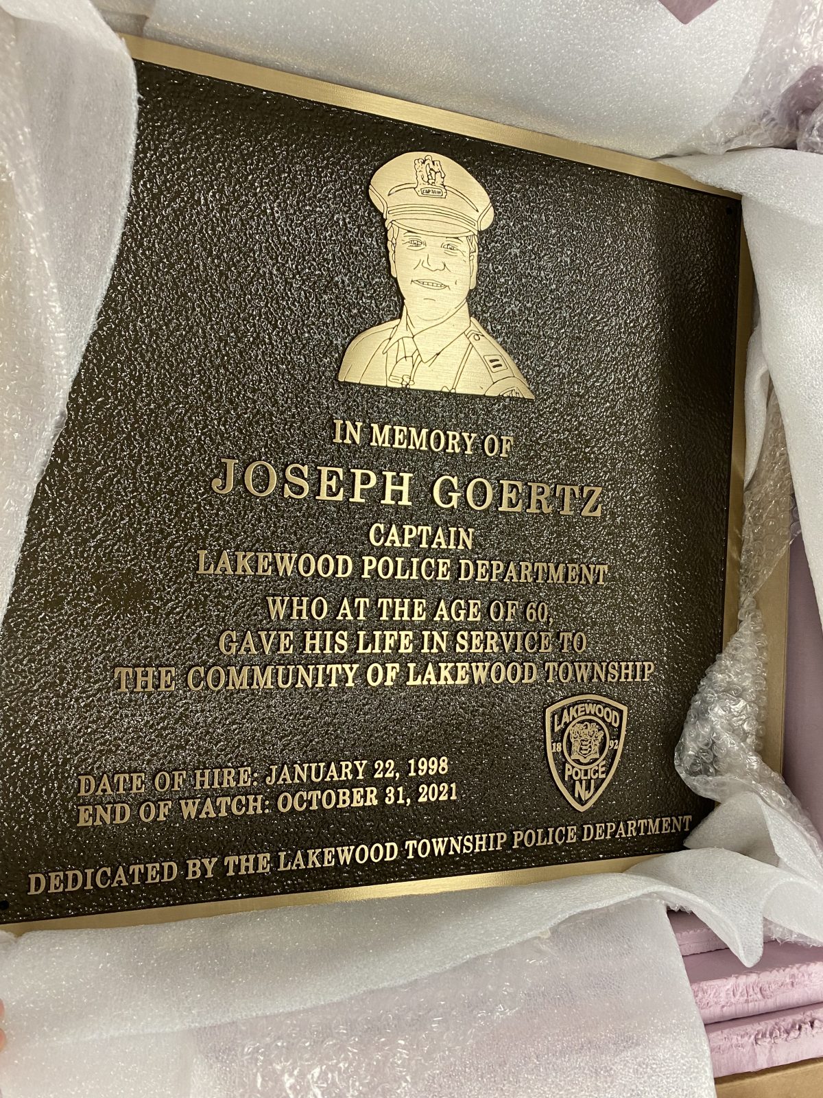 MEMORIALIZING OUR FALLEN HEROES » Lakewood Police Department